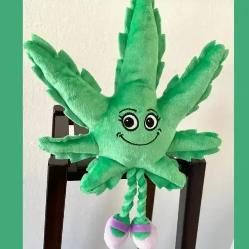 Mary Jane the Weed Leaf 420 Dog Toy