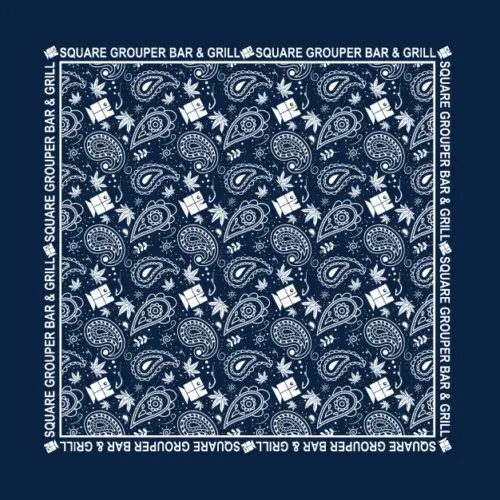 Square Grouper Paisley Bandanna